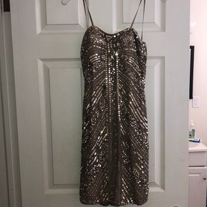 Size 4 strapless sequin prom / homecoming dress